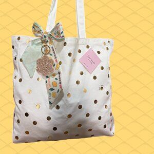 KATE SPADE GOLD DOT BOOK TOTE BAG